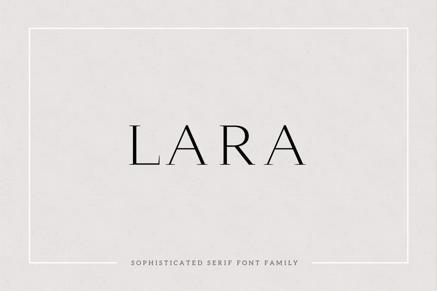 Example font Lara #1